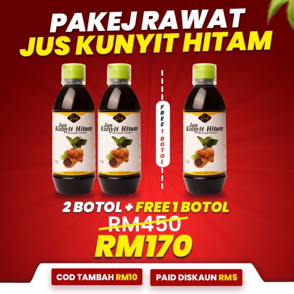 2 Botol Free 1 Jus Kunyit Hitam Rockherbs